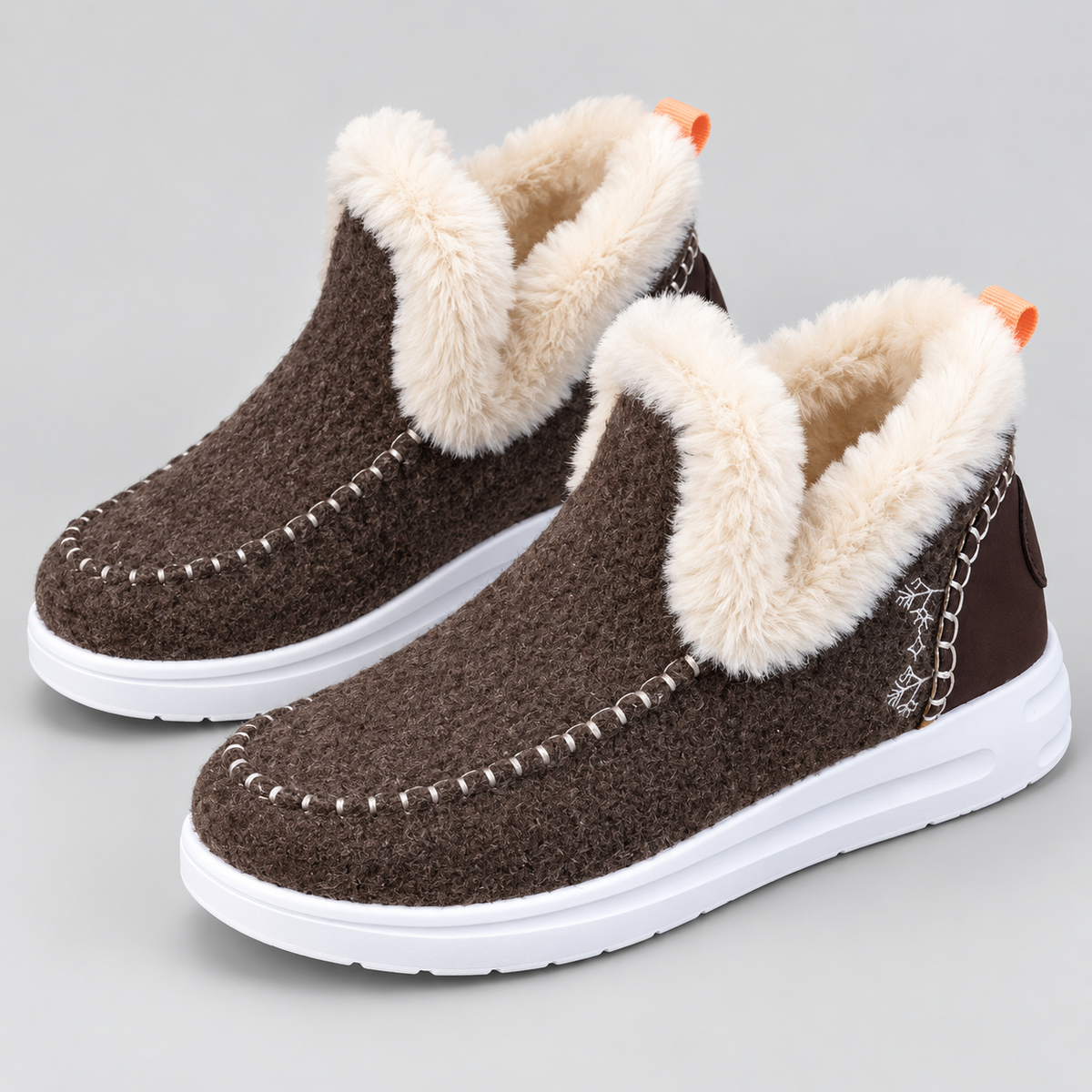 Dames Pantoffels - Fleece Gevoerd, Robuuste Zool voor Binnen &