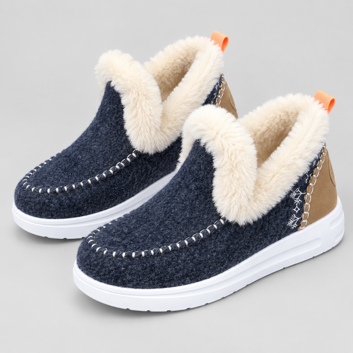 Dames Pantoffels - Fleece Gevoerd, Robuuste Zool voor Binnen &