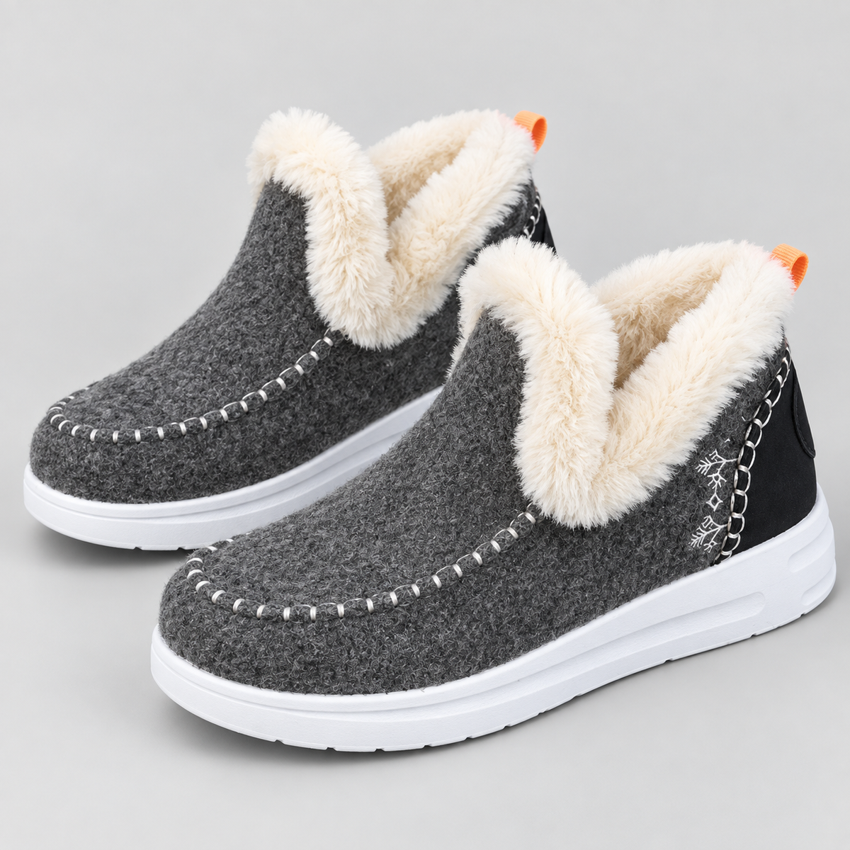 Dames Pantoffels - Fleece Gevoerd, Robuuste Zool voor Binnen &