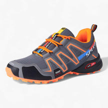 Hiking Boots : Wandelschoenen Heren Waterdicht – Comfortabel Bergwandelen, Antislip in Orange-gris van Pantino