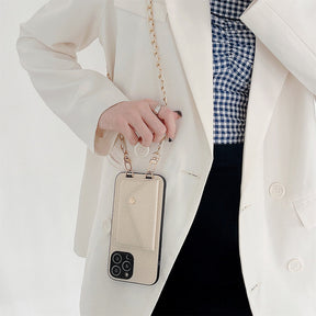 bags : Portemonnee Beige - Ciara Crossbody Phone Case - Draag en Bewaar Je Telefoon en Pasjes Veilig met dit Handige Telefoon Hoesje in van Pantino