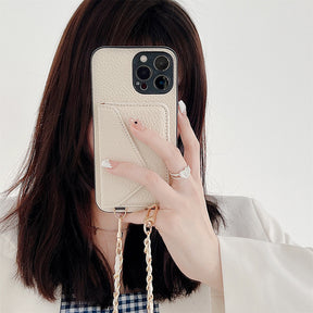 bags : Portemonnee Beige - Ciara Crossbody Phone Case - Draag en Bewaar Je Telefoon en Pasjes Veilig met dit Handige Telefoon Hoesje in Beige van Pantino