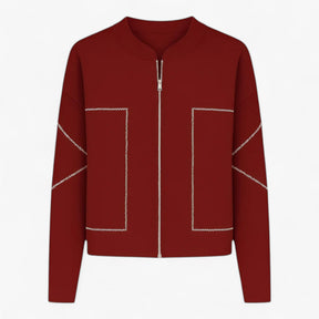 Clothes : Jas Dames Zwart - Licht en Elegant Jasje in Rood van Pantino