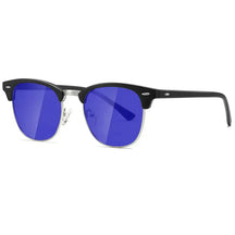 Sunglasses : Clubstar Zonnebril Unisex - Klassieke Gepolariseerde Piloten Zonnebril - Zwart in Blauw van Pantino