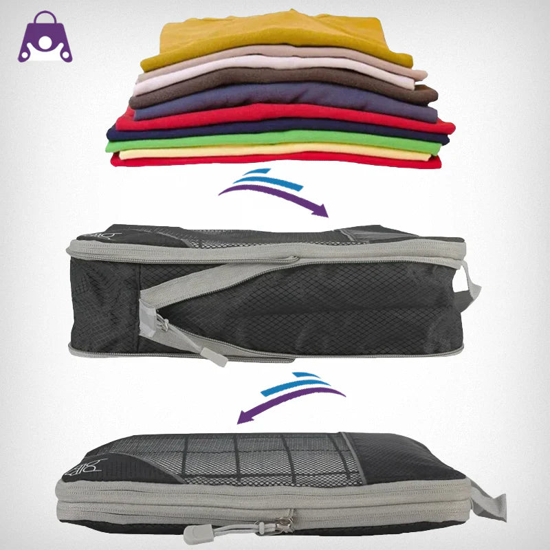 bags : Compressie Inpakblokken Set - Stressvrij Reizen Slim Inpakken - Nylon in van Pantino