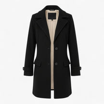 Clothes : Elegante Winterjas voor Dames - Zwart in Zwart van Pantino