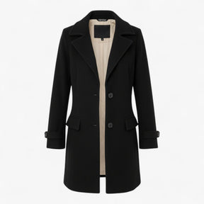 Clothes : Elegante Winterjas voor Dames - Zwart in Zwart van Pantino