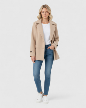 Clothes : Elegante Winterjas voor Dames - Zwart in van Pantino