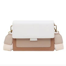 bags : Crossbody Tas Dames Wit - Van Leer met Zachte Textuur en Klepsluiting in Wit 19.5x7x15cm van Pantino