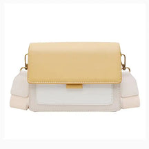 bags : Dames Crossbody-Tas van Geel Leer met Zachte Textuur en Klep Sluiting in Geel 19.5x7x15cm van Pantino