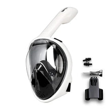 outdoor equipment : Duikmasker voor volwassenen - Siliconen panoramisch duikmasker voor onderwater avonturen in Wit zwart van Pantino