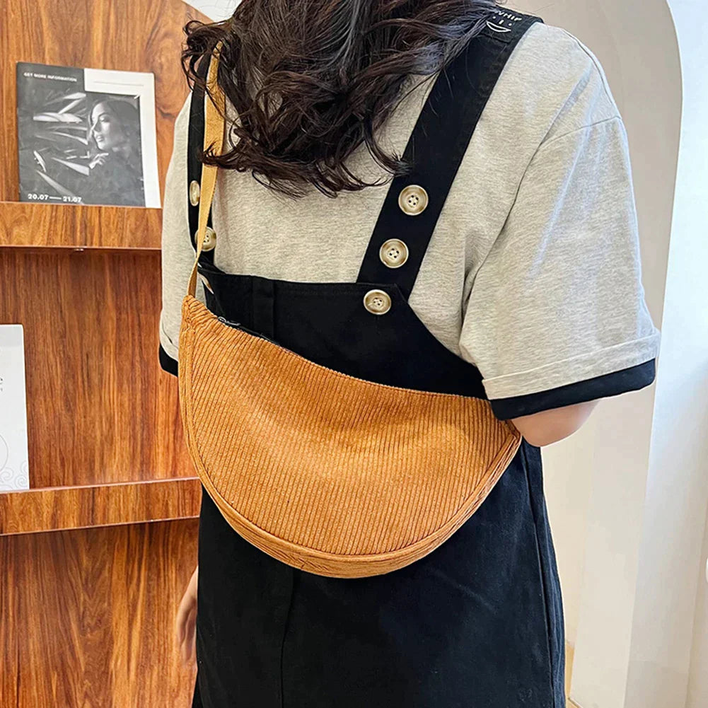 bags : Stijlvolle Corduroy Kruisbody Tassen - Zwart in van Pantino