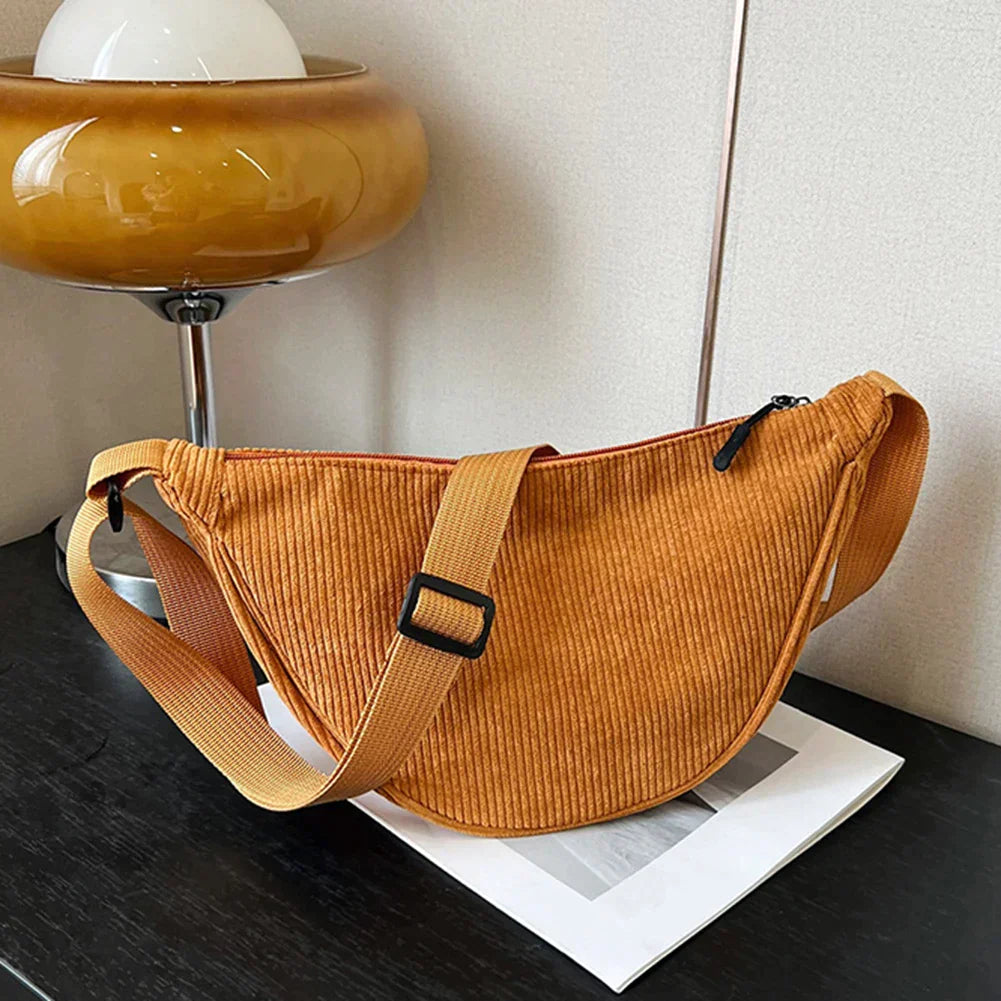 bags : Stijlvolle Corduroy Kruisbody Tassen - Zwart in van Pantino