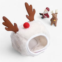 pets : Schattige Kerst Huisdier Hoed - L Witte Hoed in van Pantino