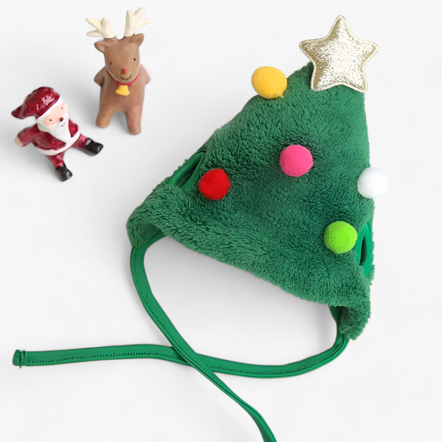 pets : Schattige Kerst Huisdier Hoed - L Witte Hoed in van Pantino