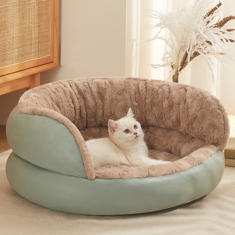pets : Knusse Donut Hondenmand - Pastelgroen - Groen in van Pantino