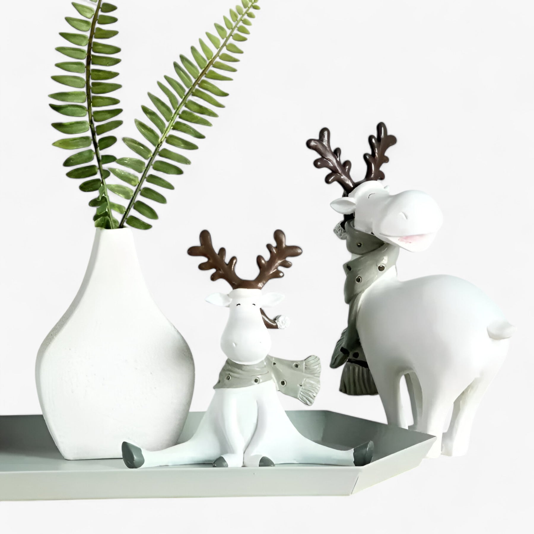 home & garden : Elegante Witte Hert Decoratie in van Pantino