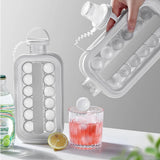 Silikon Eiswürfelform Grau - Flexibel & Auslaufsicher für Perfekte Eiswürfel