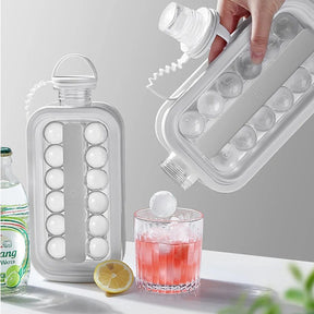 home & garden : Ijsblokjesmaker grijs - Siliconen ijsblokjes machine voor thuis, snel en eenvoudig in Grijs van Pantino