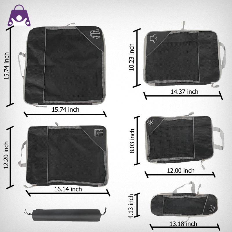 bags : Compressie Inpakblokken Set - Stressvrij Reizen Slim Inpakken - Nylon in van Pantino