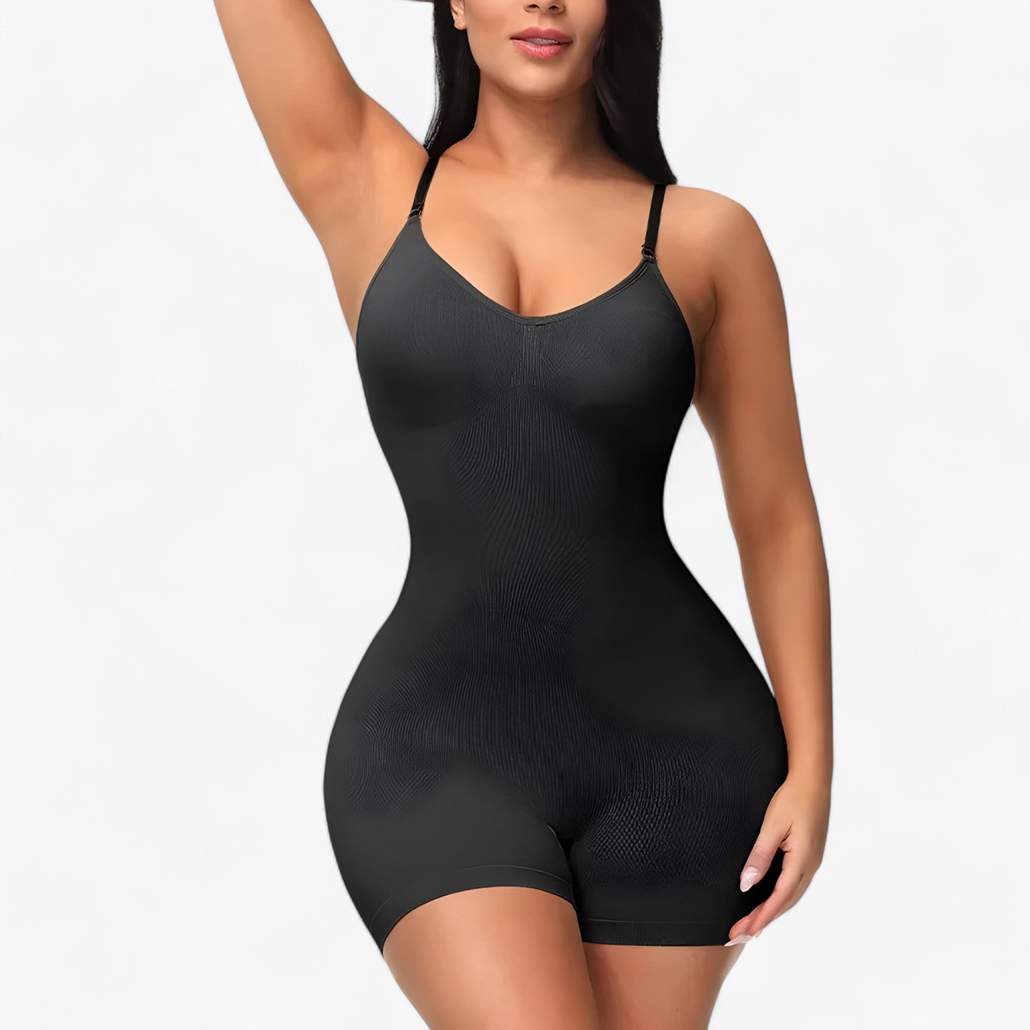 Shapewear Bodysuit : Afslankpak voor Dames - Zwart Panty in Zwarte kort van Pantino