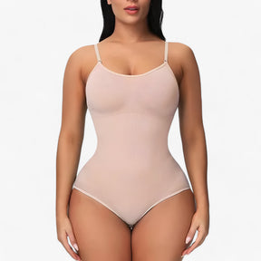 Shapewear Bodysuit : Afslankpak voor Dames - Zwart Panty in Beige panty van Pantino