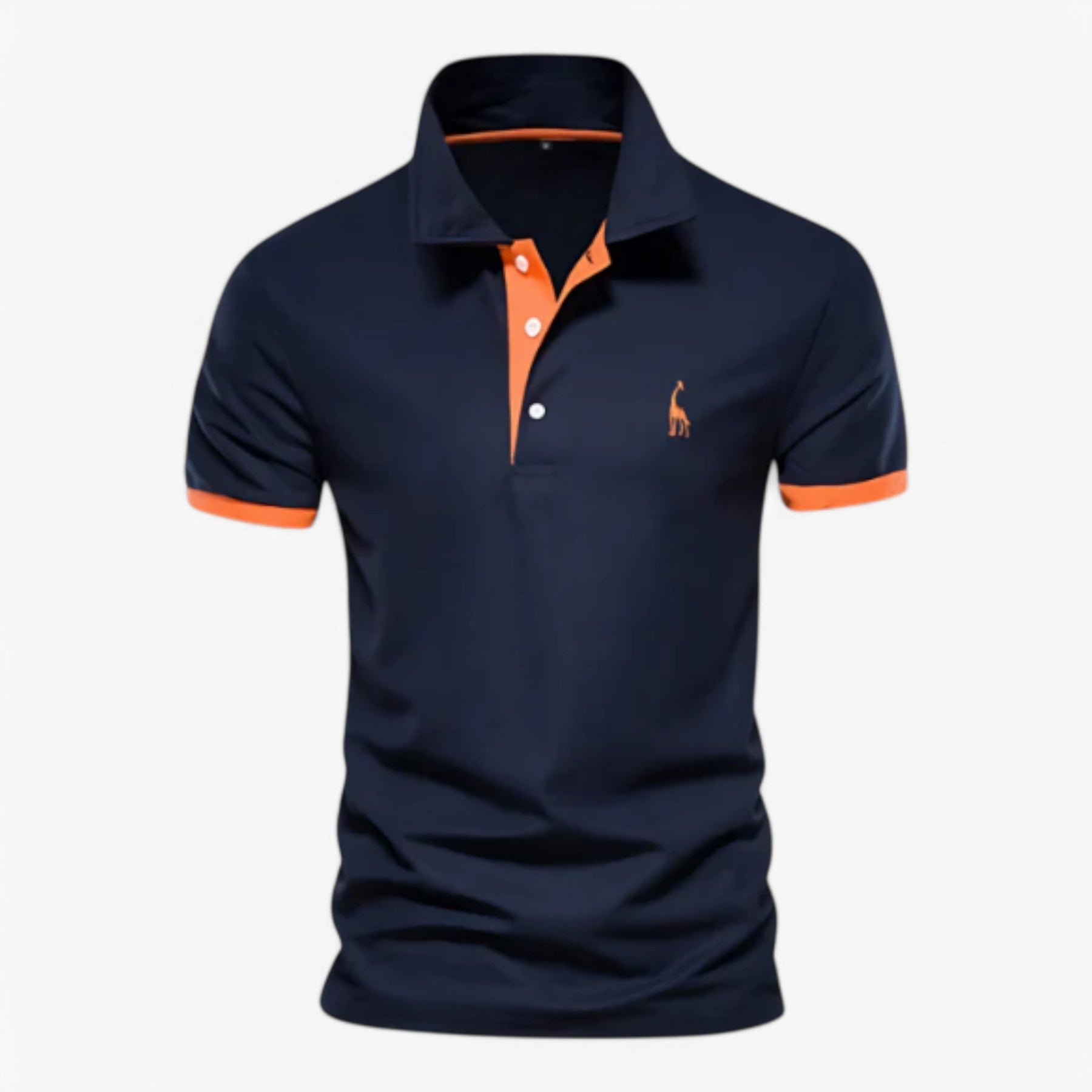 Men's Top Clothes : Polo Heren Korte Mouwen van Katoen Slim Fit - Diverse Kleuren en Maten in Donkerblauw van Pantinoshop