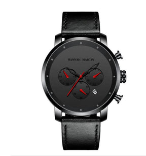watches : Horloge Heren Bruin-Rood - Chronograaf in Zwart-rood van Pantino