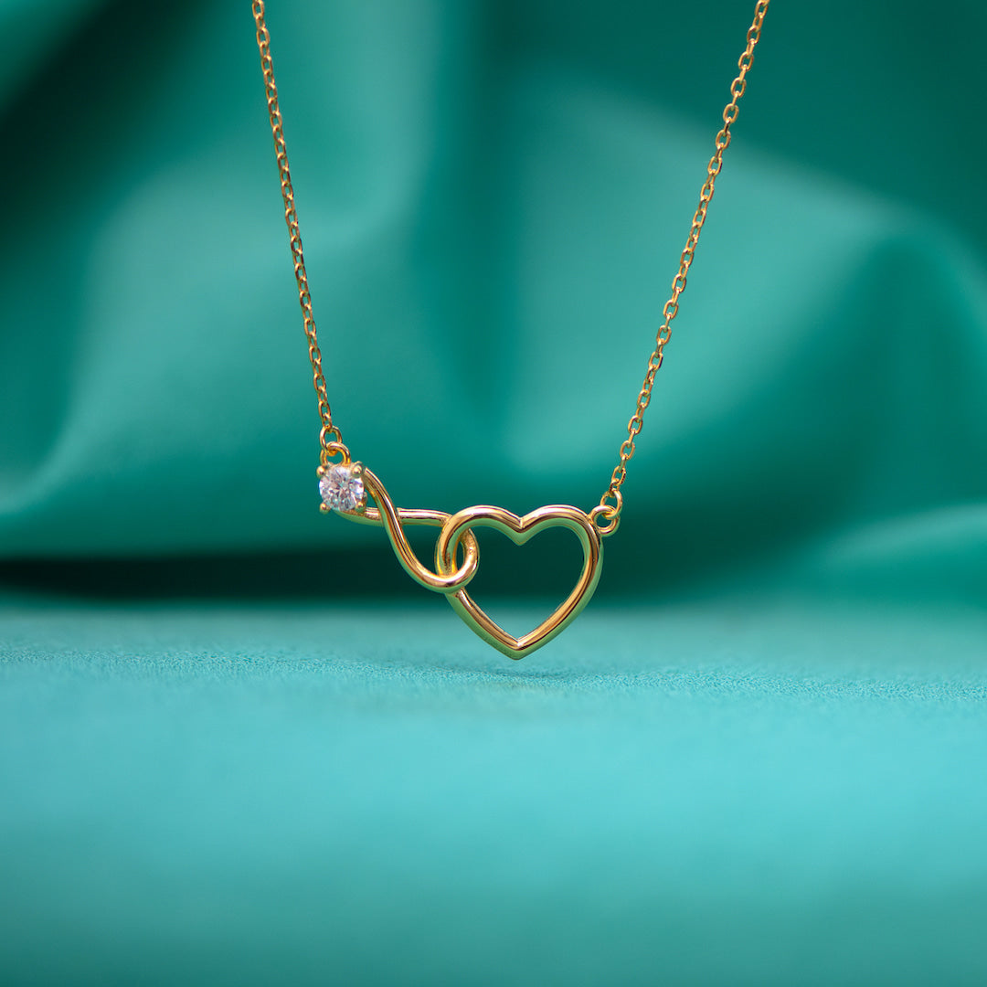 Necklace : DualHearts - Twee Harten, Één Liefde - Goud in van Pantino