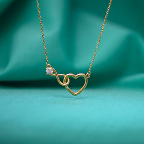 Necklace : DualHearts - Twee Harten, Één Liefde - Goud in van Pantino