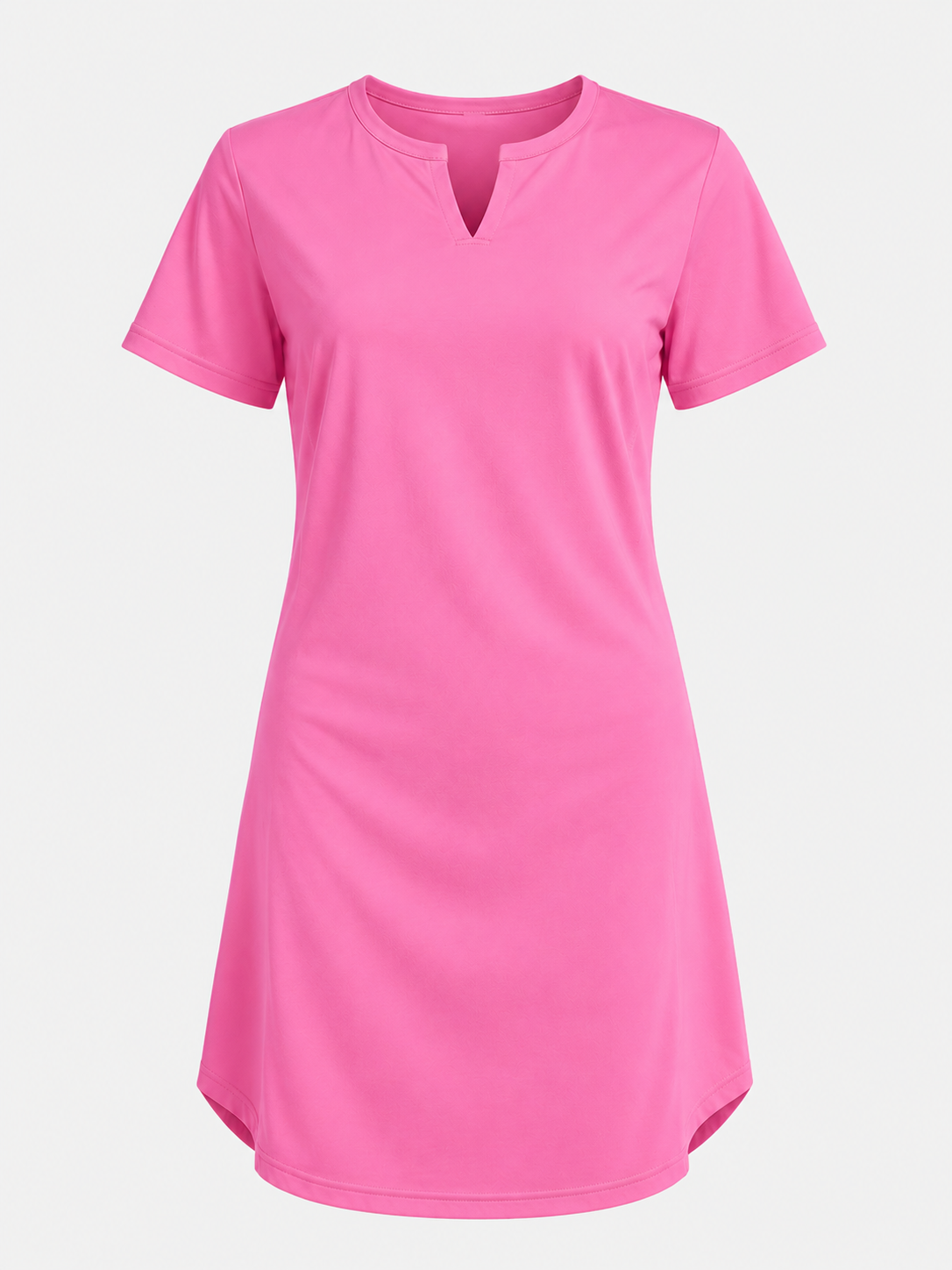 Midi Jurken : Dames Jurk van 95% Polyester en 5% Spandex met Korte Mouwen in van Pantinoshop