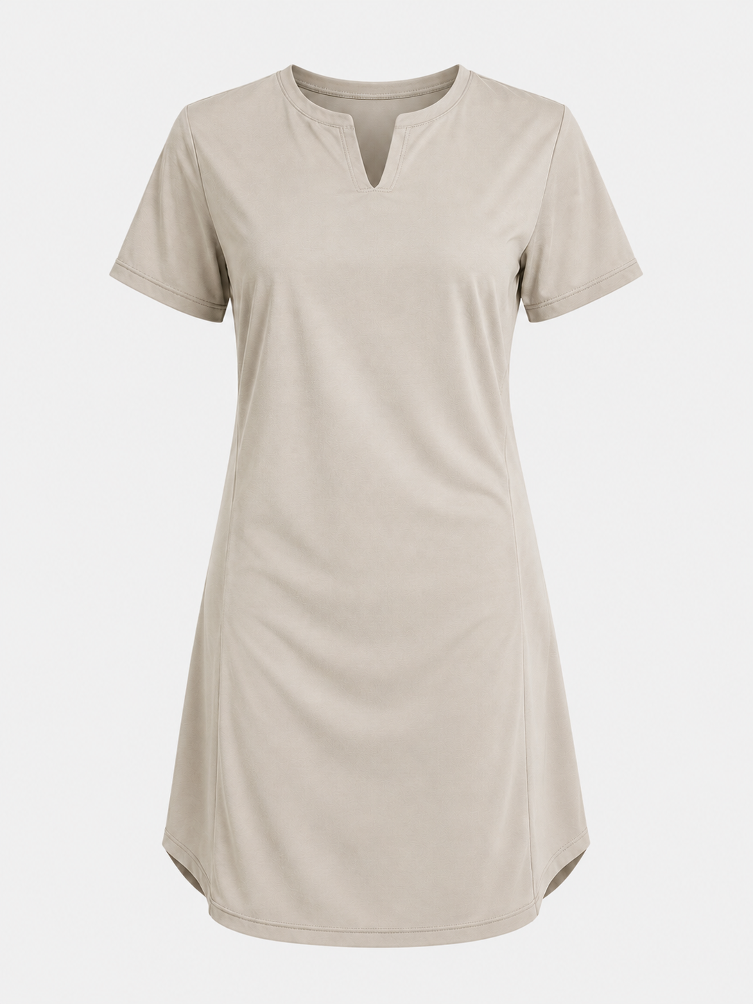 Midi Jurken : Dames Jurk van 95% Polyester en 5% Spandex met Korte Mouwen in van Pantinoshop