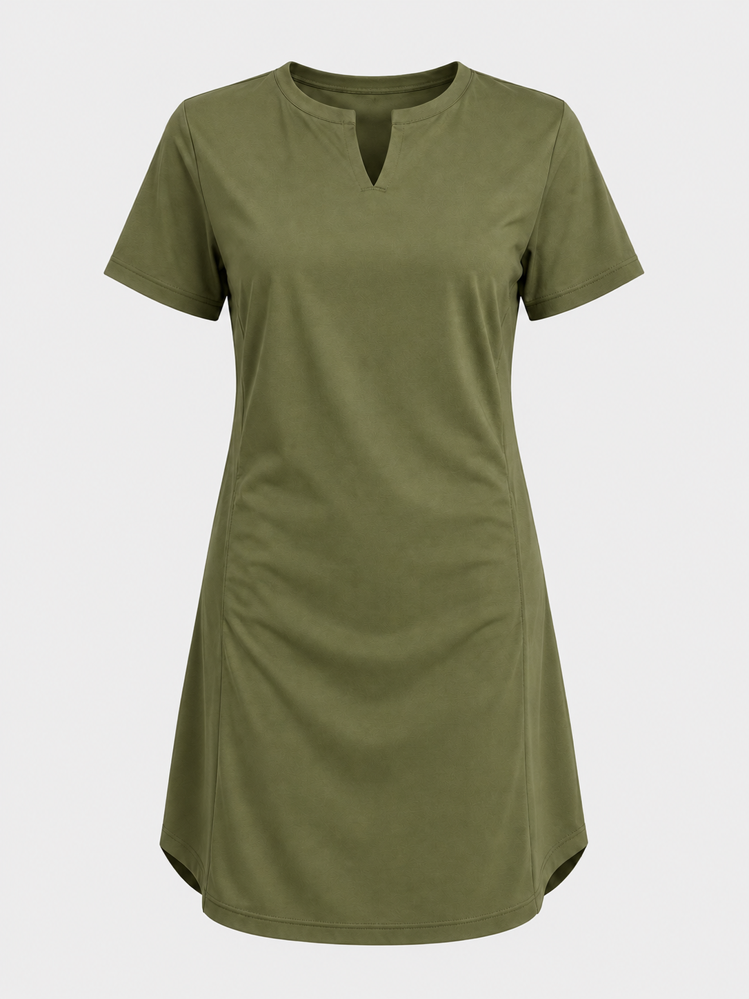 Midi Jurken : Dames Jurk van 95% Polyester en 5% Spandex met Korte Mouwen in van Pantinoshop