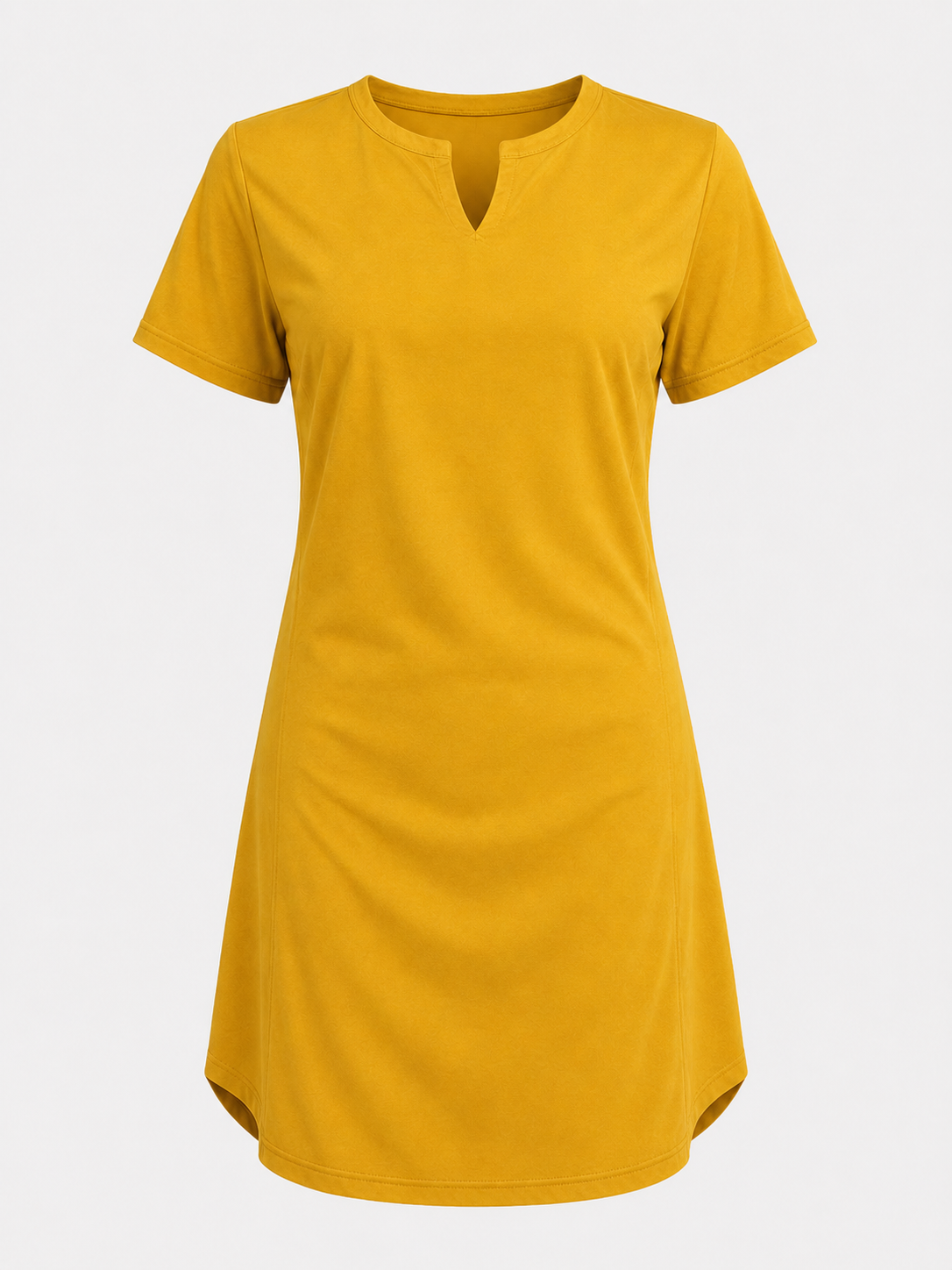 Midi Jurken : Dames Jurk van 95% Polyester en 5% Spandex met Korte Mouwen in van Pantinoshop