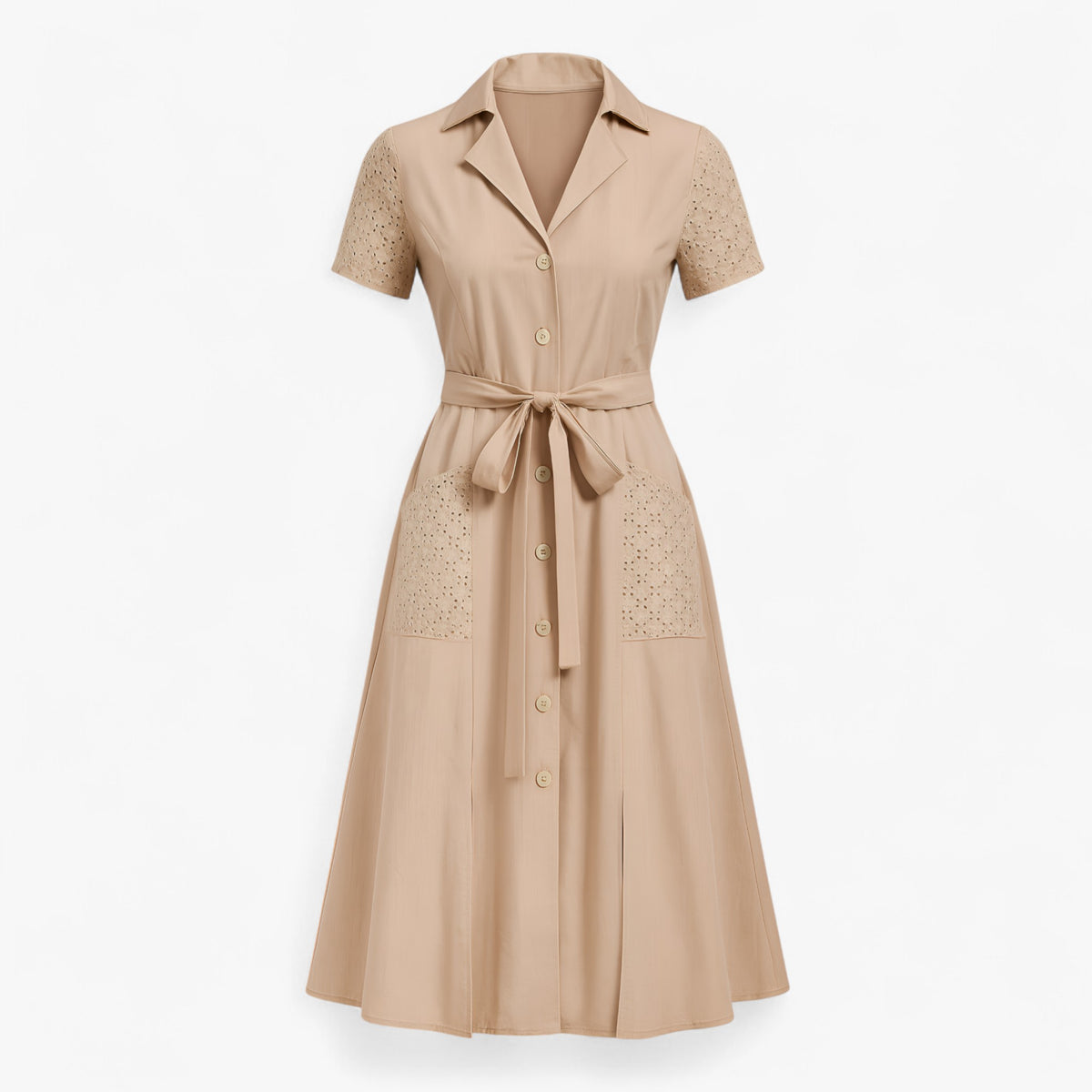 Women's Dress : Zomerjurk Dames - Casual V-hals in Rosa van Pantino