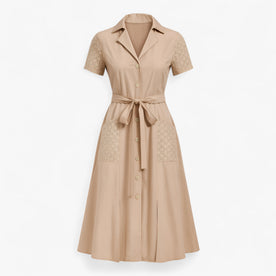 women's dress : Zomerjurk Dames - Casual V-hals in Rosa van Pantinoshop
