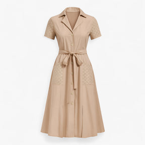 Women's Dress : Zomerjurk Dames - Casual V-hals in Rosa van Pantino