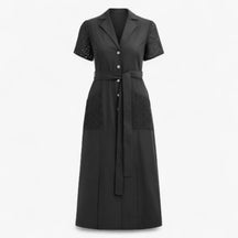 Women's Dress : Zomerjurk Dames - Casual V-hals in Marineblauw van Pantino