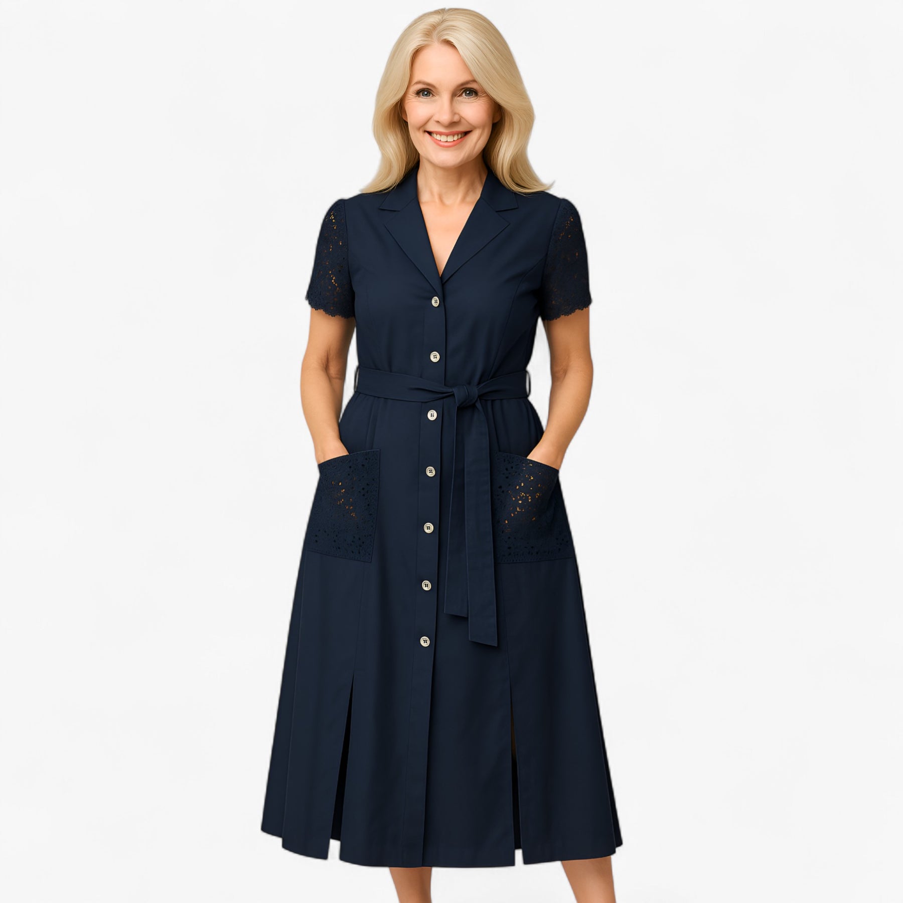 Women's Dress : Zomerjurk Dames - Casual V-hals in van Pantino