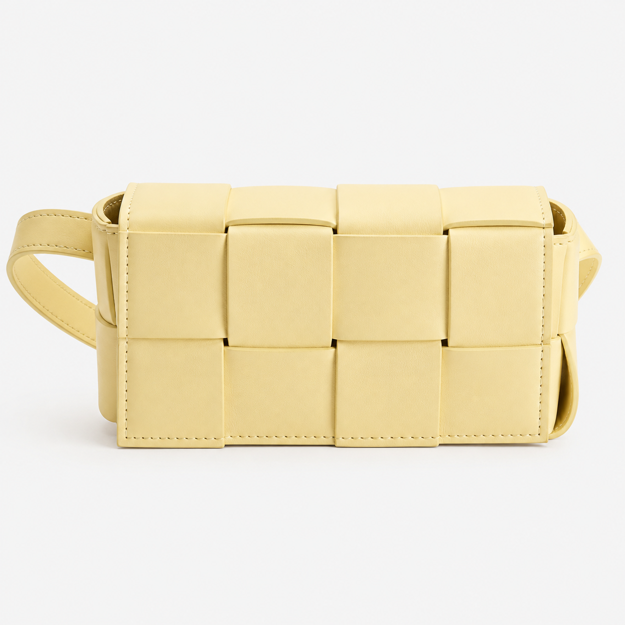 bags : Dames Crossbody Tas van PU - Compacte Schoudertas met Verstelbare Band in Geel van Pantino
