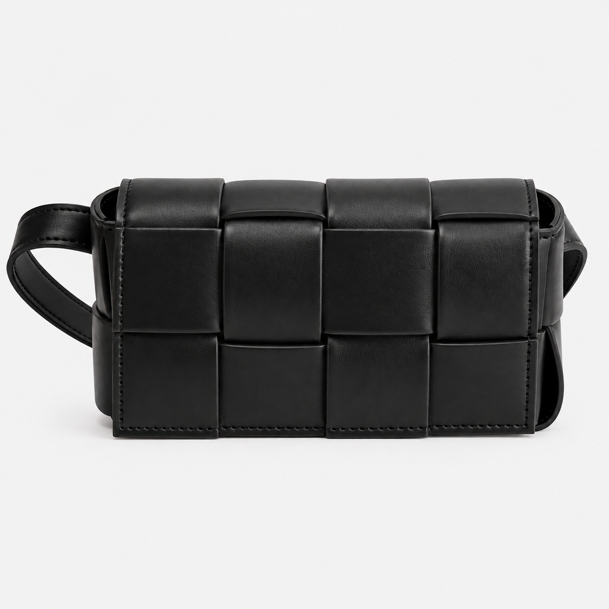 bags : Dames Crossbody Tas van PU - Compacte Schoudertas met Verstelbare Band in Zwart van Pantino