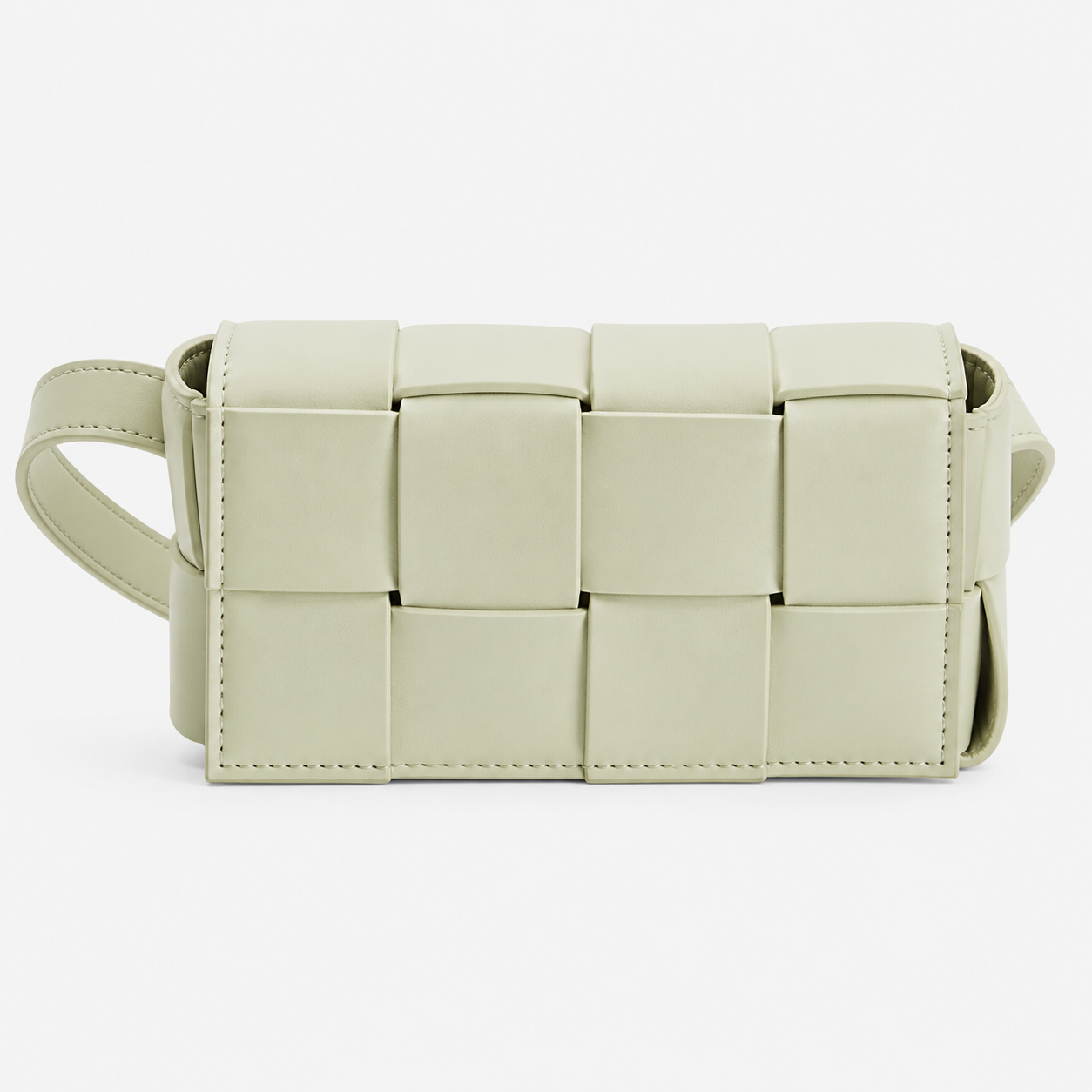 bags : Dames Crossbody Tas van PU - Compacte Schoudertas met Verstelbare Band in Lichtgroen van Pantino