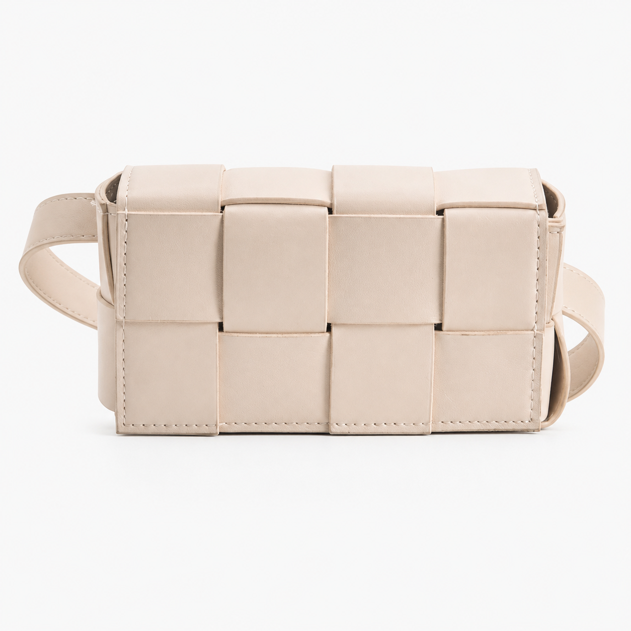 bags : Dames Crossbody Tas van PU - Compacte Schoudertas met Verstelbare Band in Gebroken Wit van Pantino
