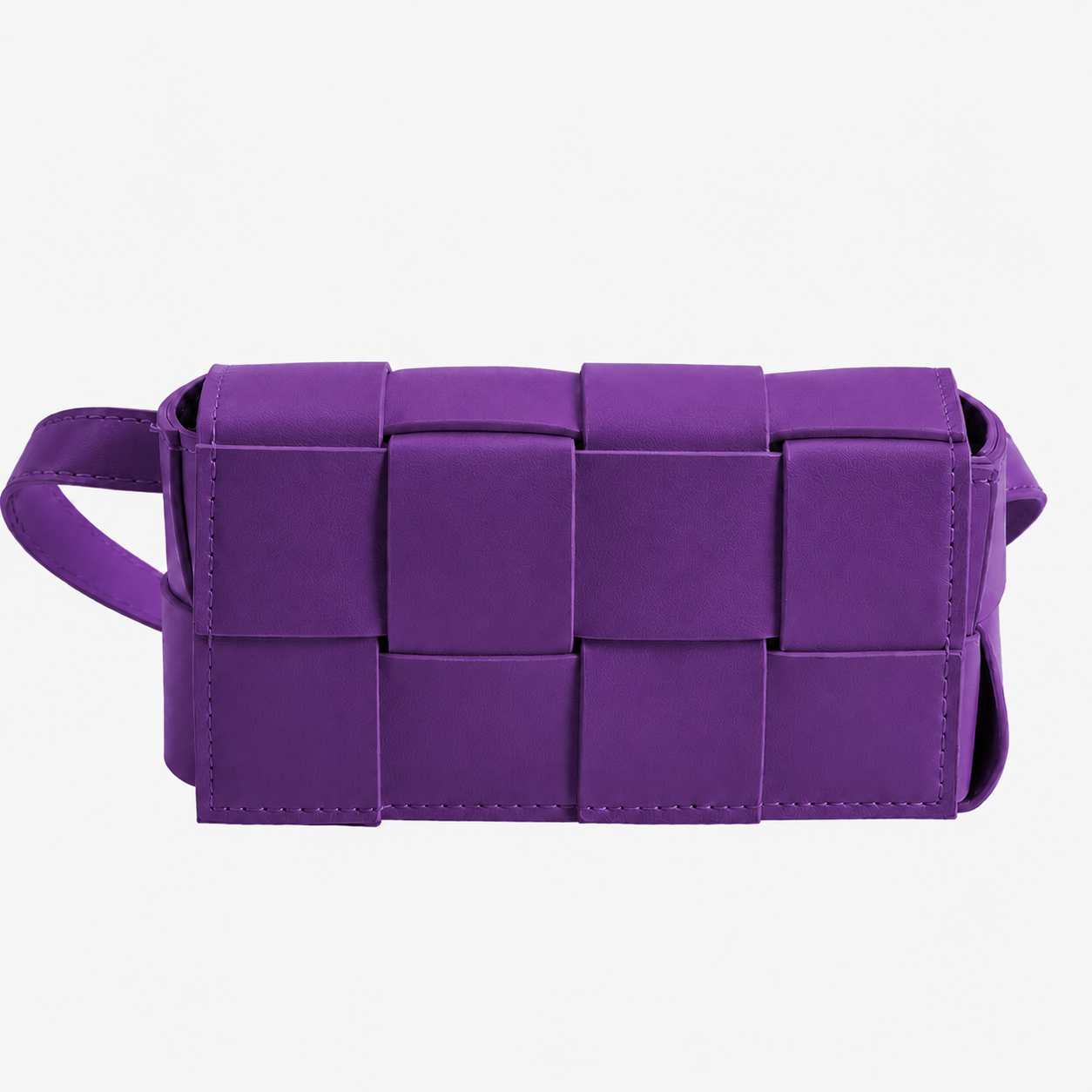 bags : Dames Crossbody Tas van PU - Compacte Schoudertas met Verstelbare Band in Paars van Pantino