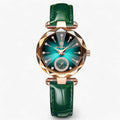 Dames Elegant Roestvrij Stalen Horloge - Goud Blauw