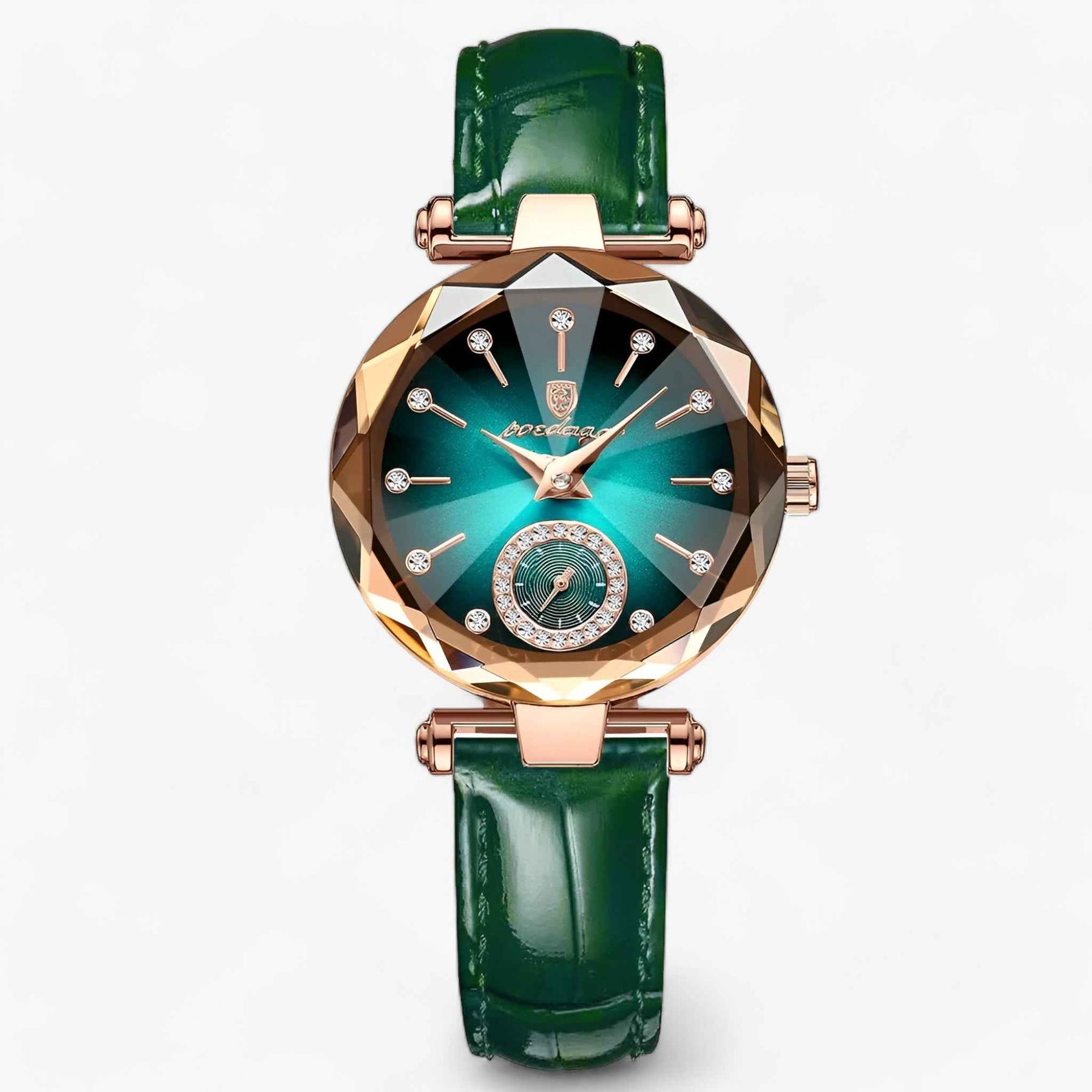 Dameshorloges : Dames Elegant Roestvrij Stalen Horloge - Goud Blauw in Goud Blauw L van Pantino