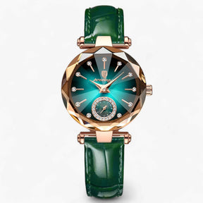 Dameshorloges : Dames Elegant Roestvrij Stalen Horloge - Goud Blauw in Goud Blauw L van Pantino
