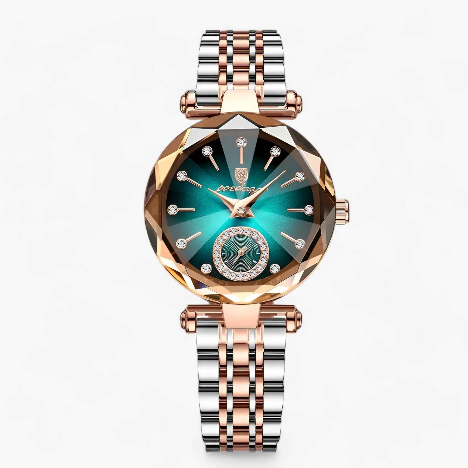 Dameshorloges : Dames Elegant Roestvrij Stalen Horloge - Goud Blauw in Goud Blauw S van Pantino