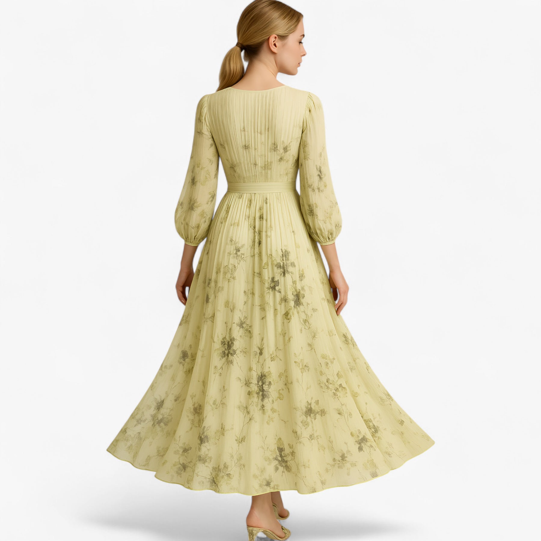 Women's Dress : Maxi Jurk Dames Wit - Elegante Lange Zomerjurk in van Pantino