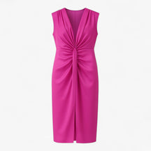 Women's Dress : Maxi Jurk Dames Blauw - Elegante met Split in Magenta Eén maat van Pantino